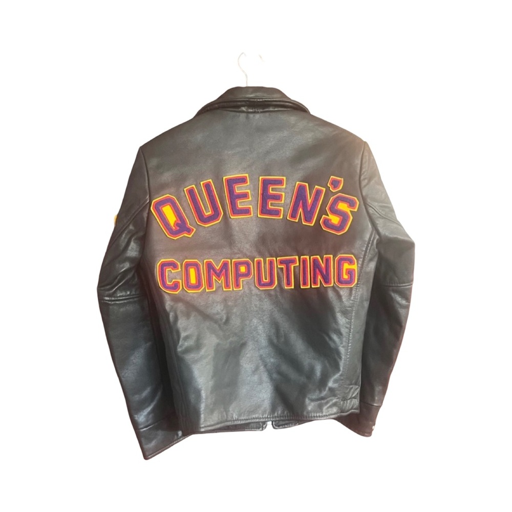 Brand new Queens Computing Leather Varsity Jacket year ‘19
